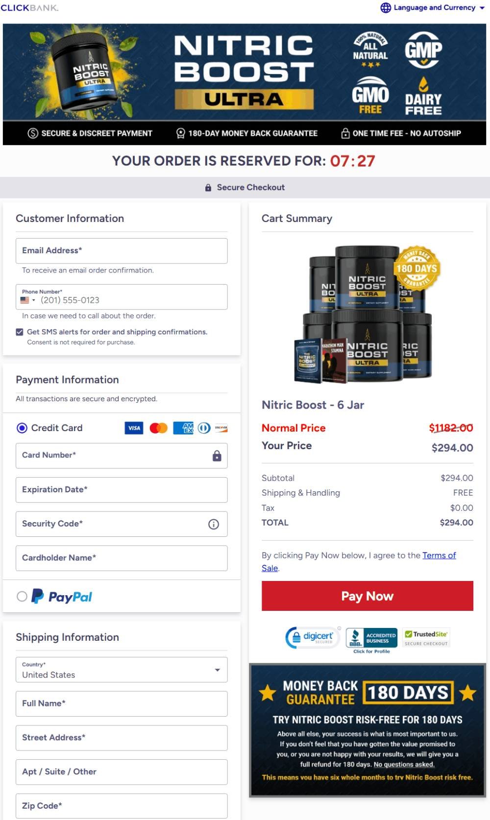 Nitric-Boost-Ultra-payment-order-safe-official website